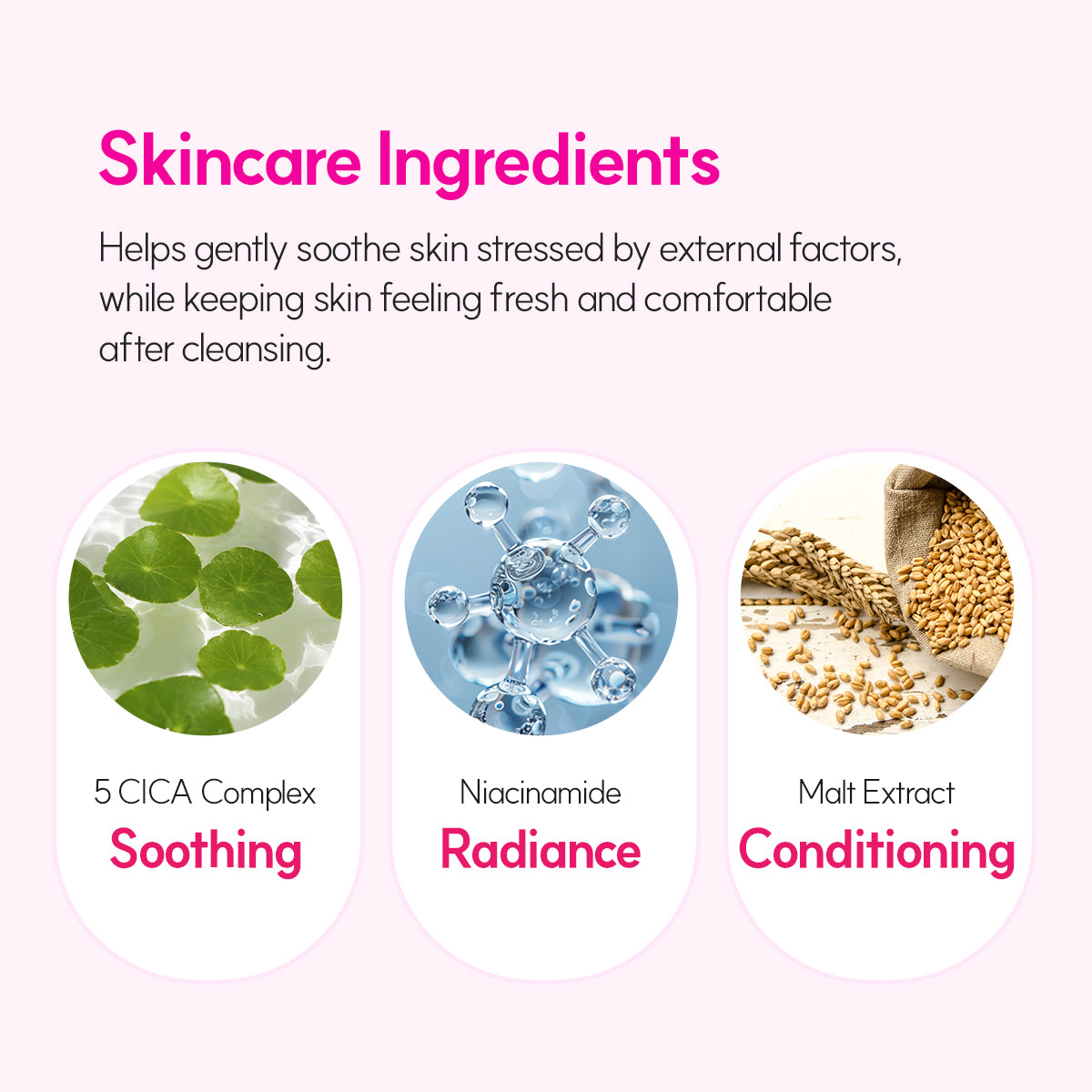 GLAM PINK CICA+ Pack to Foam Cleanser, 150ml