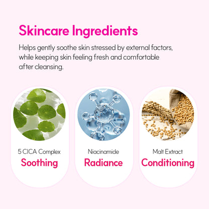 GLAM PINK CICA+ Pack to Foam Cleanser, 150ml