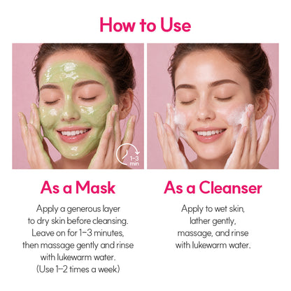 GLAM PINK CICA+ Pack to Foam Cleanser, 150ml